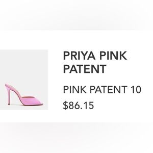 Steve Madden pink patent heels - new in box sz10